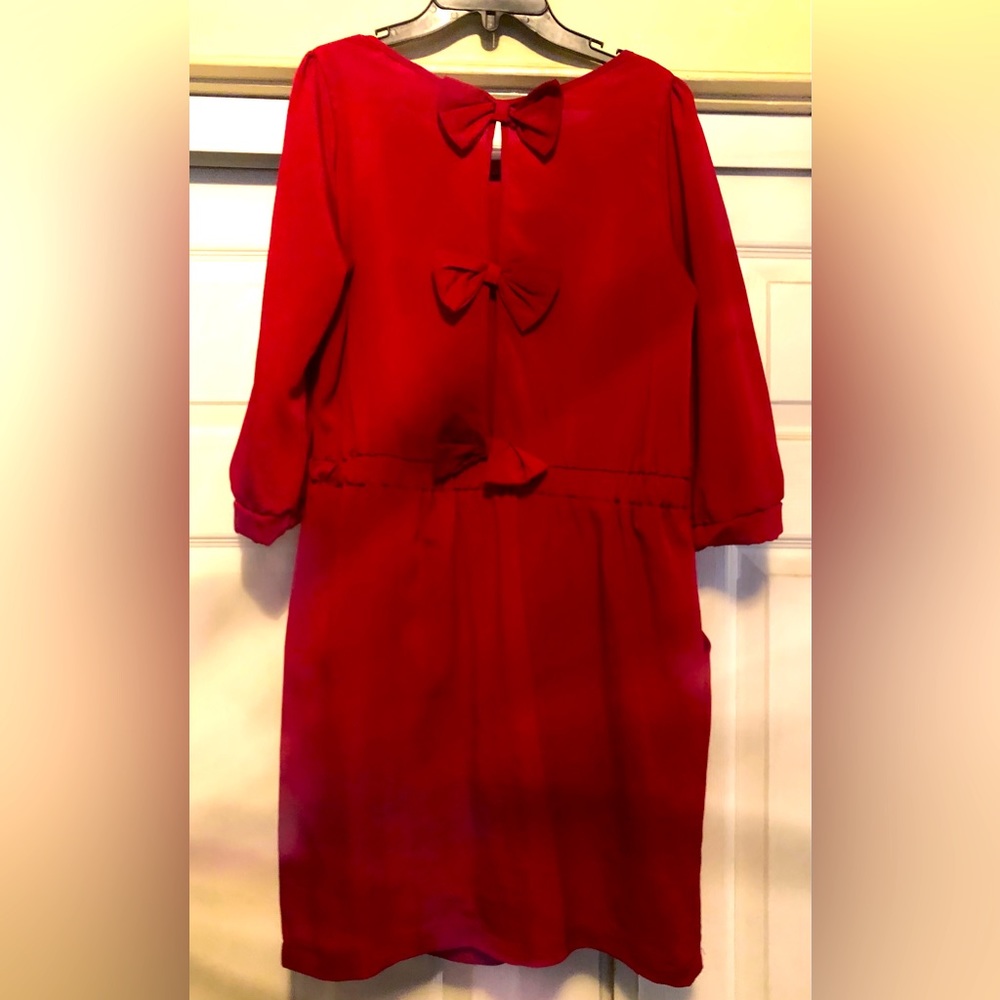 Lola petite deep red dress